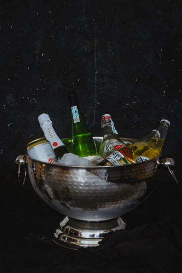 Eiskübel aus Edelstahl mit Griffen – BarCraft