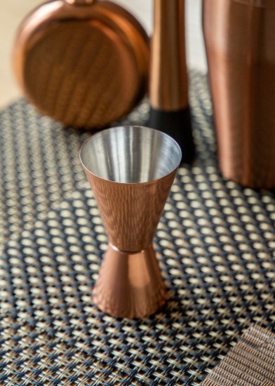 Двострука мерна чаша за коктел, 25/50 мл, нерђајући челик, бакар - BarCraft