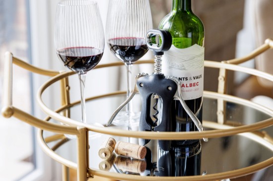 Zinken kurkentrekker, zwart - BarCraft