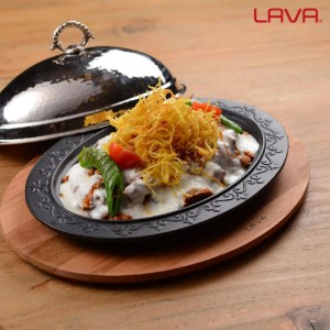 Set di piatti da portata e vassoio ovale, 32 x 23 cm, LAVA