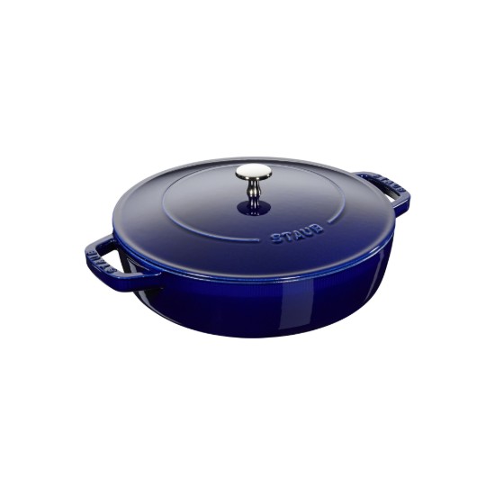 Chistera braadpan, gietijzer, 24 cm, Dark Blue - Staub