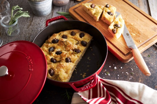 Chistera Kochtopf, Gusseisen, 28 cm, Cherry - Staub