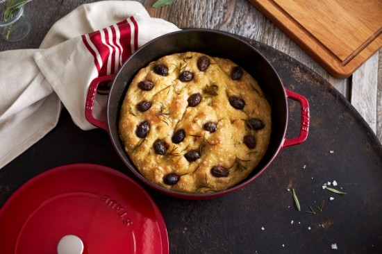 Chistera Kochtopf, Gusseisen, 28 cm, Cherry - Staub