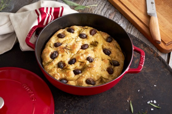 Chistera Kochtopf, Gusseisen, 28 cm, Cherry - Staub