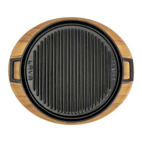 Gietijzeren grill met onderstel, 28 cm - LAVA