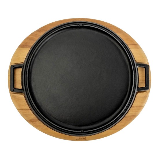 Gjutjärnsgrill med stativ, 34 cm - LAVA