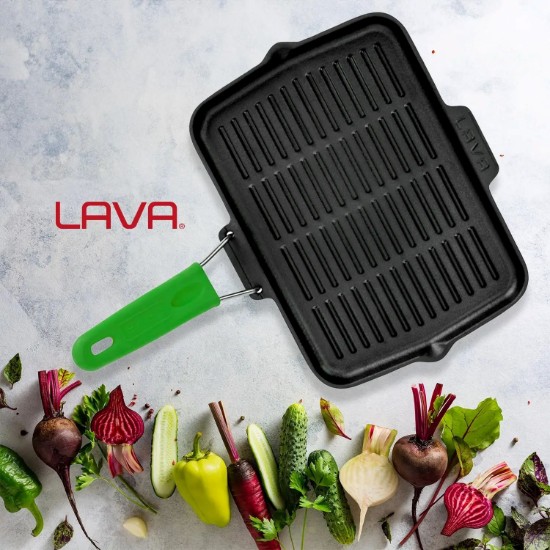 Grill tava, 21 x 30 cm, zelena - marke LAVA