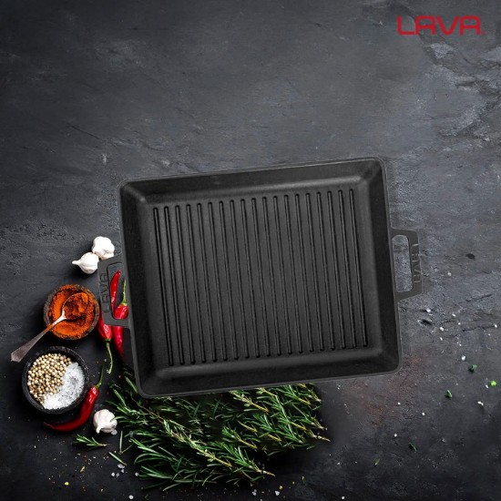 Grill tray, 32 x 26 cm, cast iron - LAVA