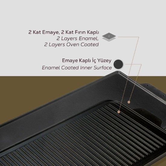 Σχάρα από χυτοσίδηρο, 43 x 25 εκ. - LAVA