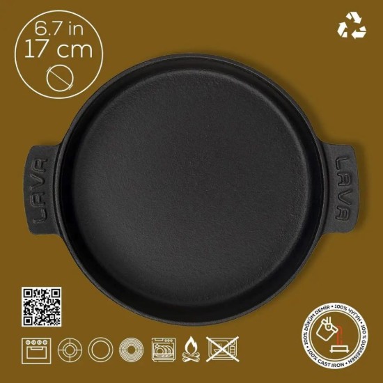 Dökme demir tencere, 17cm - LAVA