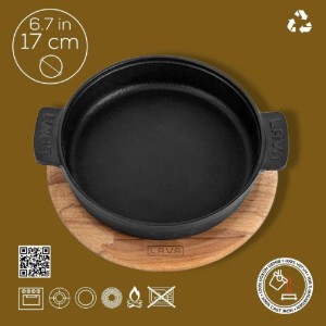Kulatý mini kastrol se stojanem, 17 cm - značka LAVA
