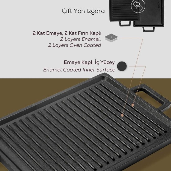 Σχάρα από χυτοσίδηρο, 28,7 x 20,7 εκ. - LAVA