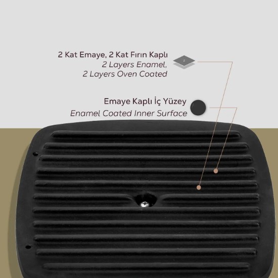 Grillpresse, 20 cm - LAVA