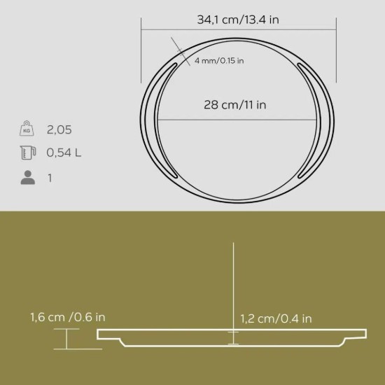 Pizza-/Pfannkuchenform, 28 cm – LAVA