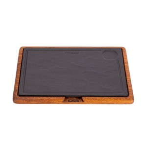 Plateau de service, fonte, 25 x 25 cm - Marque LAVA
