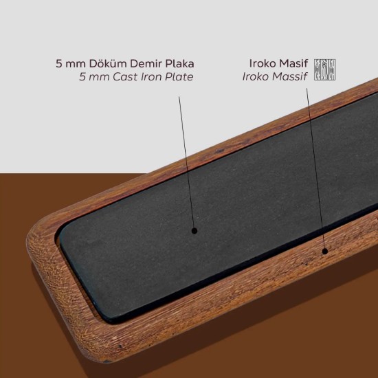 Plateau de service, 60 x 15 cm - Marque LAVA