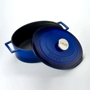 Casseruola ovale, ghisa, 29 cm/4,67 L, gamma "Folk", Blu - LAVA