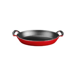 Čuguna panna, ovāla, 19 x 14 cm, sarkana - zīmols LAVA