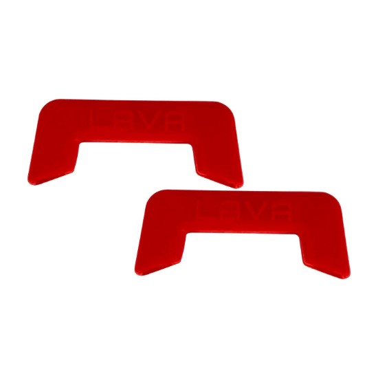 Set mit 2 Griffen, Silikon, rot - Marke LAVA