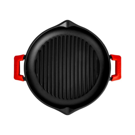 Set mit 2 Griffen, Silikon, rot - Marke LAVA