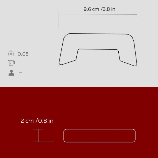 Set mit 2 Griffen, Silikon, rot - Marke LAVA