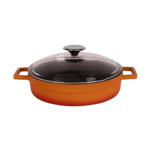 Cratita "Glaze" fonta 28 cm, portocaliu - LAVA