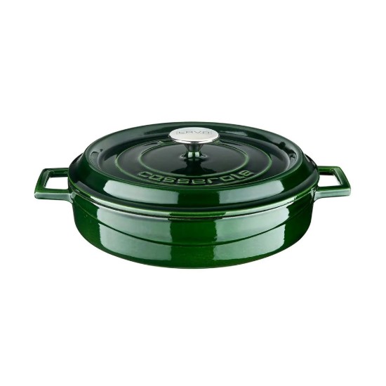 Чугунена тенджера, 28 см/3,5 л, "Premium Majolica", зелена - LAVA