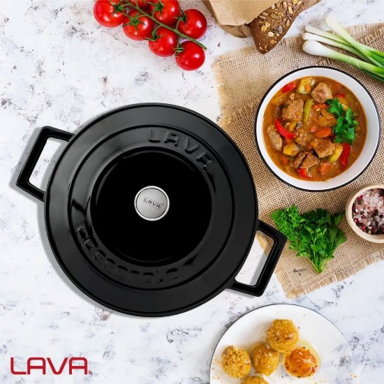 Лонч, ливено гвожђе, 24 цм, серија "Folk", црна - бренд ЛАВА