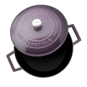 Κατσαρόλα, μαντεμένιο, 24 cm/4,5 L, "Folk", μωβ - LAVA