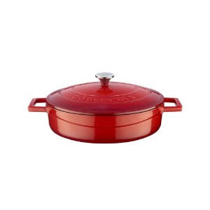 Saucepan, ħadid fondut, 24 cm, firxa "Folk", aħmar - marka LAVA