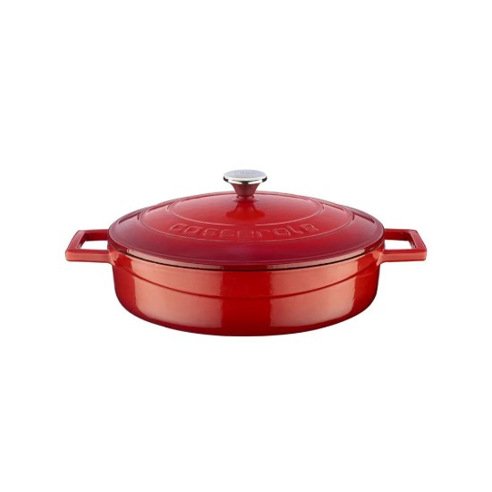 Topf, Gusseisen, 24 cm, Serie "Folk", rot - Marke LAVA