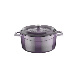 Тенджера, чугун, 20 см/2,82 л, "Trendy", лилава - LAVA