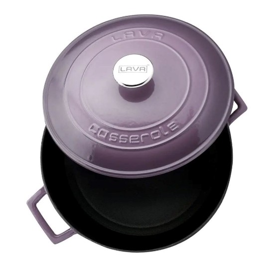 Panvica, liatinová, 28 cm, 6,7 l, rad "Folk", fialová - značka LAVA