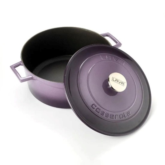 Panvica, liatinová, 28 cm, 6,7 l, rad "Folk", fialová - značka LAVA