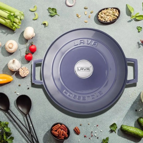 Panvica, liatinová, 28 cm, 6,7 l, rad "Folk", fialová - značka LAVA