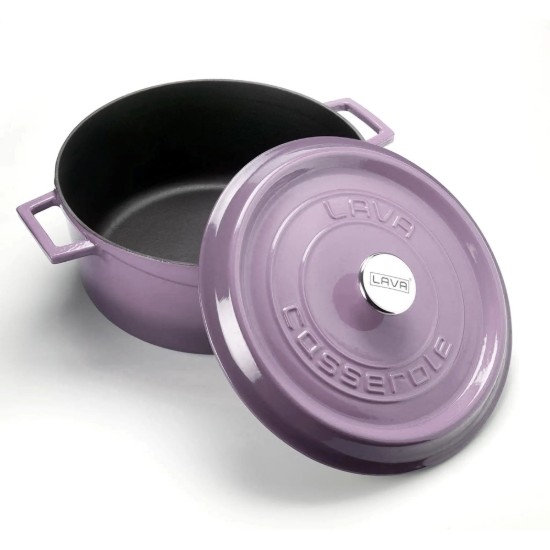 Topf, Gusseisen, 28 cm, <<Trendy>>, lila - LAVA