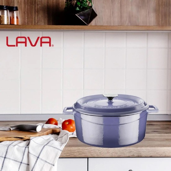 Topf, Gusseisen, 28 cm, <<Trendy>>, lila - LAVA