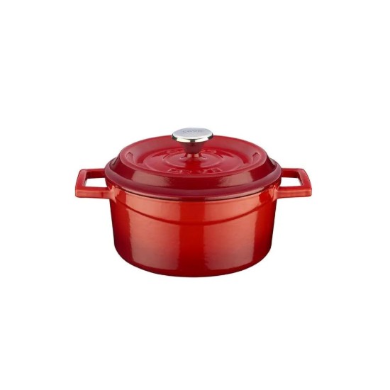 Mini-Kochtopf, Gusseisen, 12 cm/0,53L, Trendy, rot - LAVA