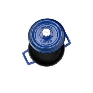 Mini-casserole, fonte, 12cm/0.53L, "Trendy", Bleu - LAVA