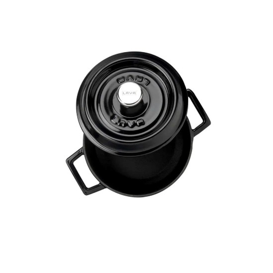 Kochtopf, Serie "Trendy", Gusseisen, 14 cm, schwarz - Marke LAVA