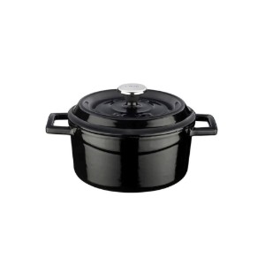 Casserole, gamme "Trendy", fonte, 16 cm, noir - Marque LAVA