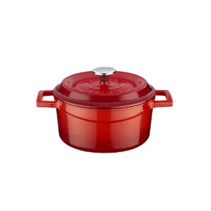 Saucepan <Trendy>, cast iron, 16 cm, red - LAVA