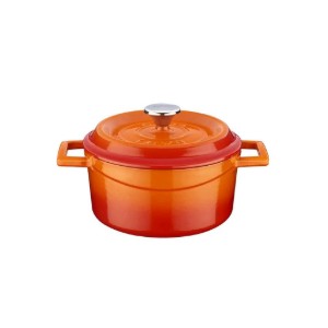 Casserole <Trendy>, fonte, 16 cm, couleur orange - LAVA