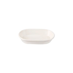 Oval Alumilite Line platter for salad 15 x 9 cm - Porland 