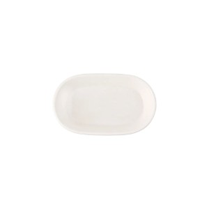Oval Alumilite Line platter for salad 15 x 9 cm - Porland 
