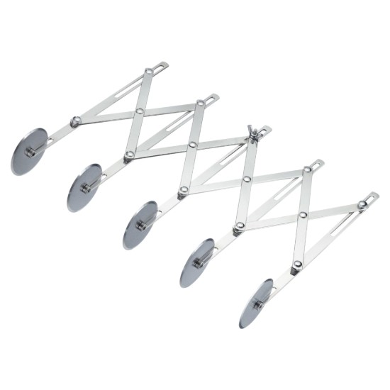 Coupe-pâte extensible, 5 roues, acier inoxydable - Westmark