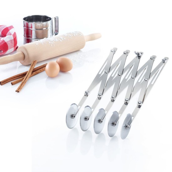 Coupe-pâte extensible, 5 roues, acier inoxydable - Westmark
