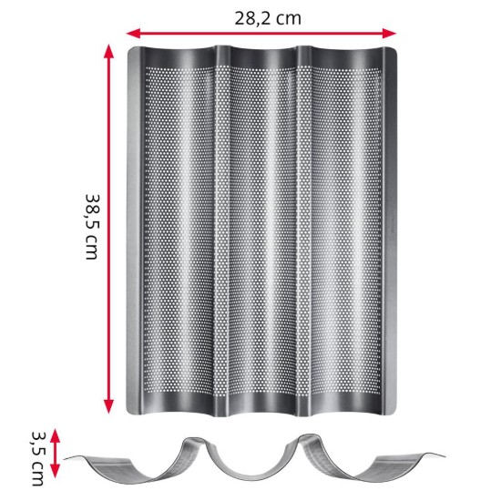Plateau à bagettes, acier, 38,5 x 28,2 cm - Westmark