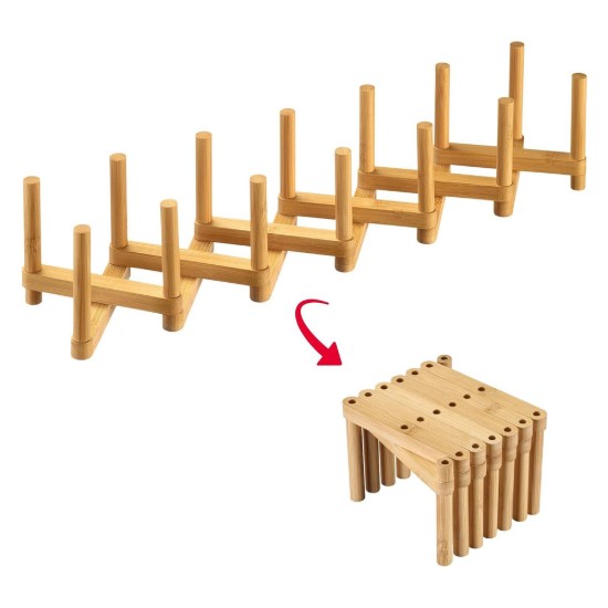 Pikendatav nõudekuivatusriiul, bambus, 9,5 x 12 x 9 cm - Westmark