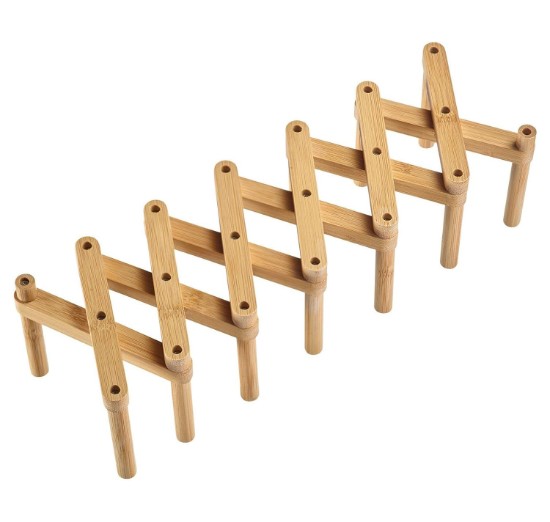 Pikendatav nõudekuivatusriiul, bambus, 9,5 x 12 x 9 cm - Westmark